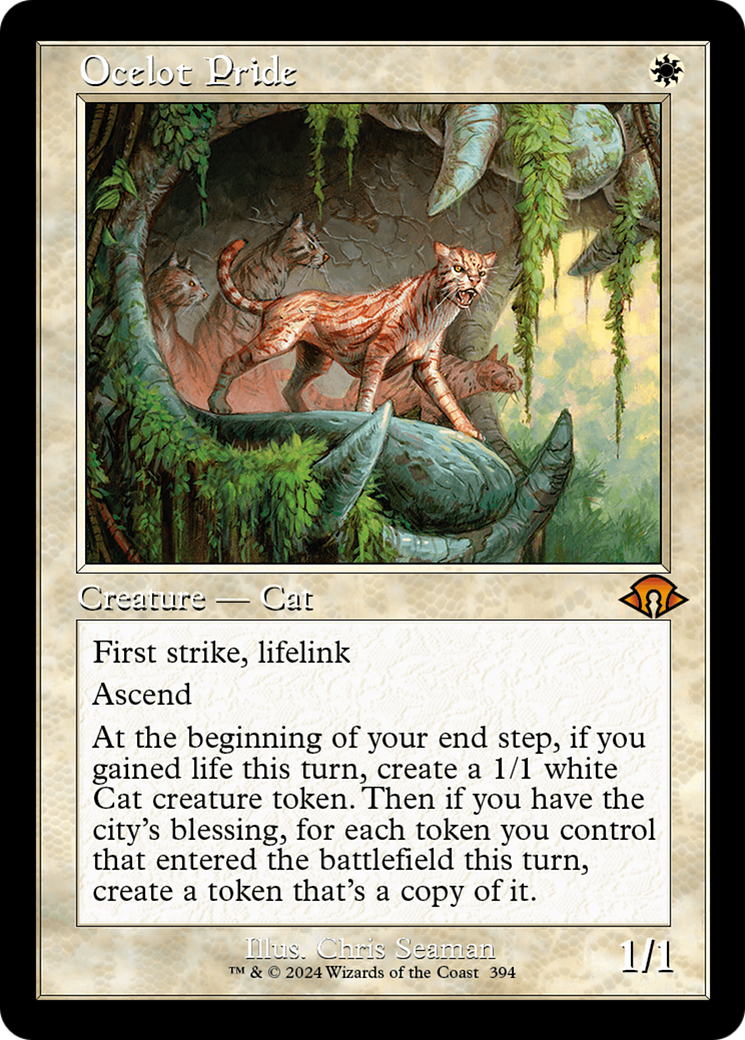 Ocelot Pride (Retro Frame) (MH3-394) - Modern Horizons 3 - Magic The Gathering