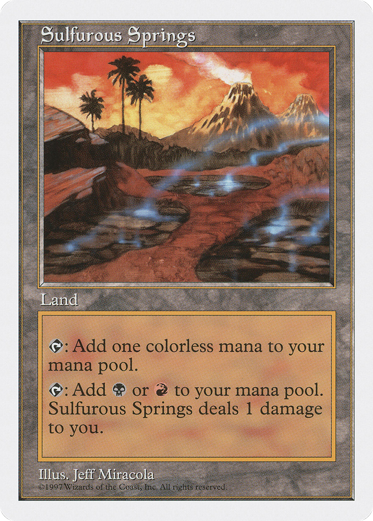 Sulfurous Springs (5ED-424) - Fifth Edition - Magic The Gathering