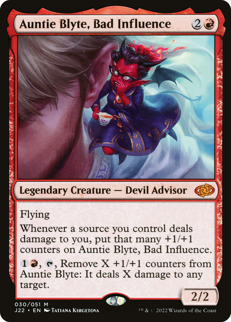 Auntie Blyte, Bad Influence (J22-030) - Jumpstart 2022 - Magic The Gathering