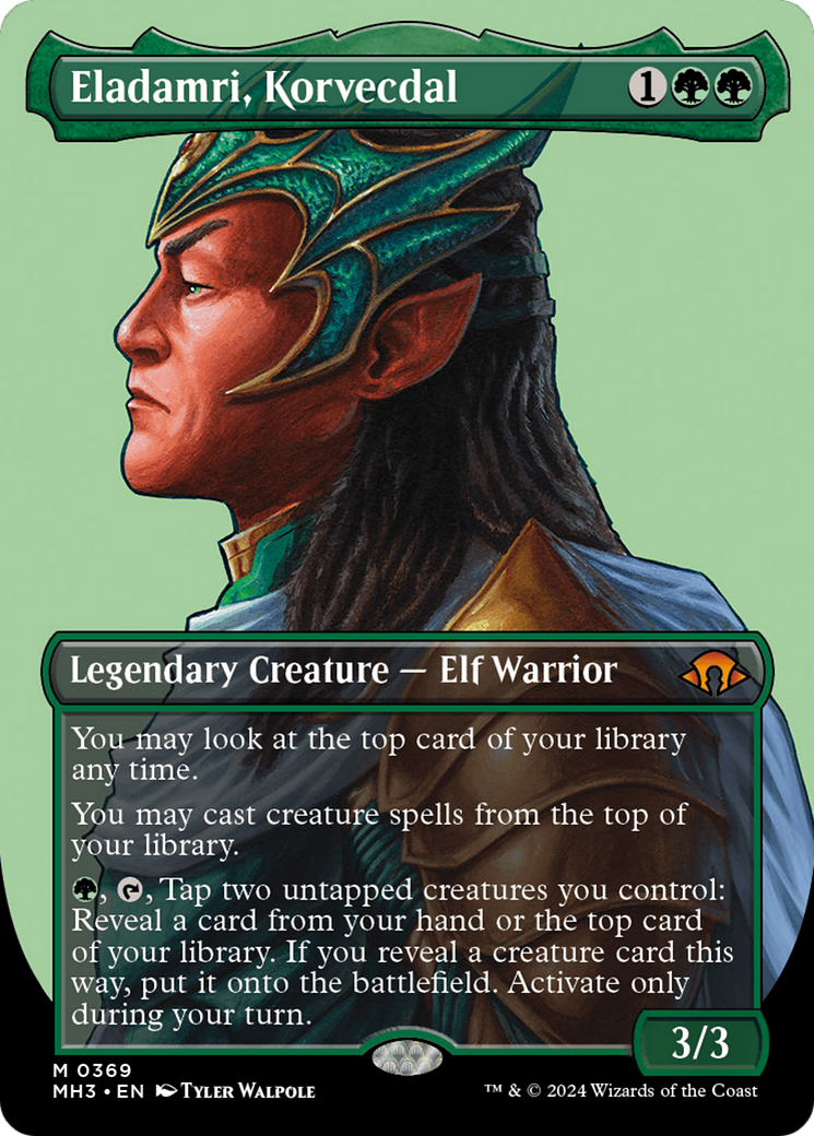 Eladamri, Korvecdal (Borderless) (MH3-369) - Modern Horizons 3 - Magic The Gathering