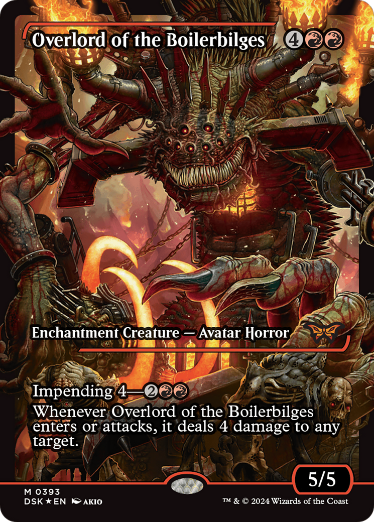 FOIL Overlord of the Boilerbilges (DSK-393) - Duskmourn: House of Horror - Magic The Gathering