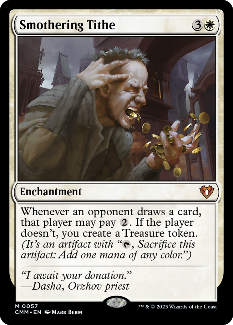 FOIL Smothering Tithe (CMM-057) - Commander Masters - Magic The Gathering