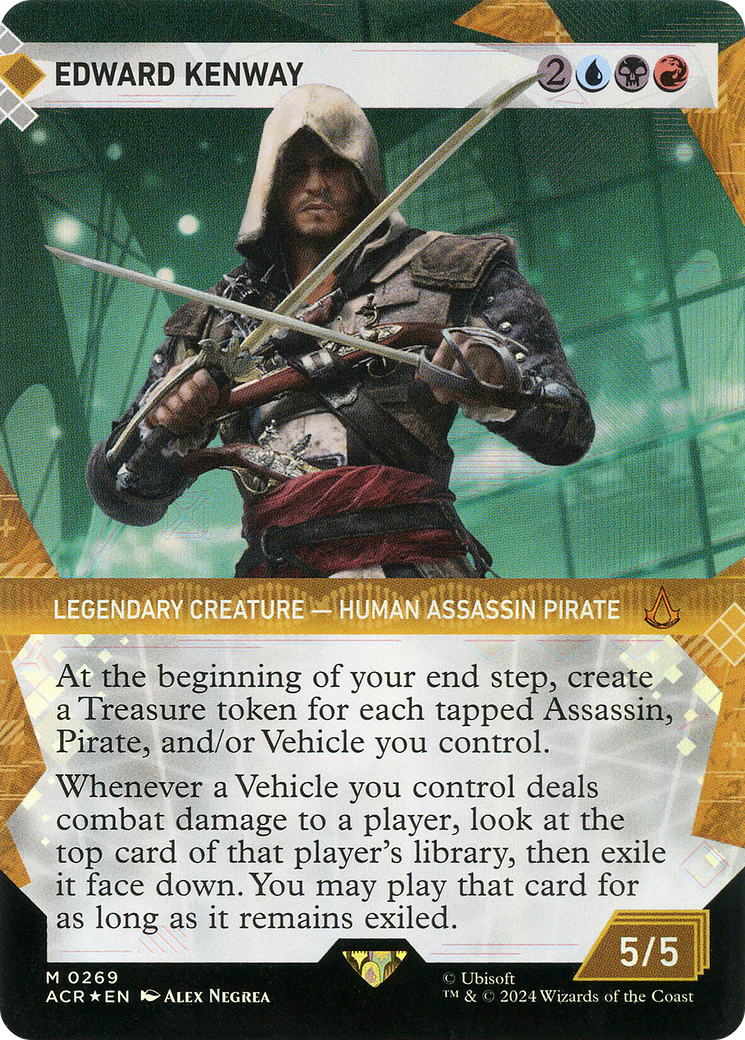 FOIL Edward Kenway (Showcase) (Textured Foil) (ACR-269) - Assassin's Creed - Magic The Gathering