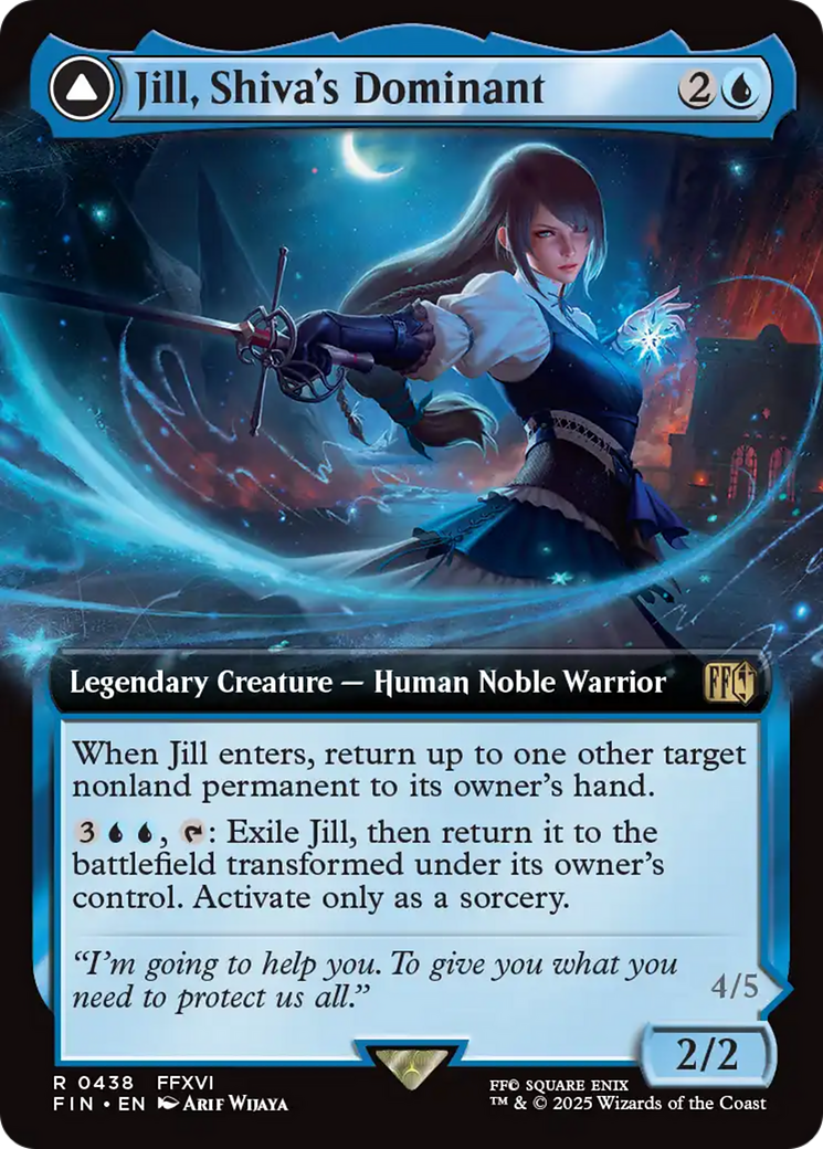 Jill, Shiva's Dominant (Extended Art) (FIN-438) - FINAL FANTASY - Magic The Gathering