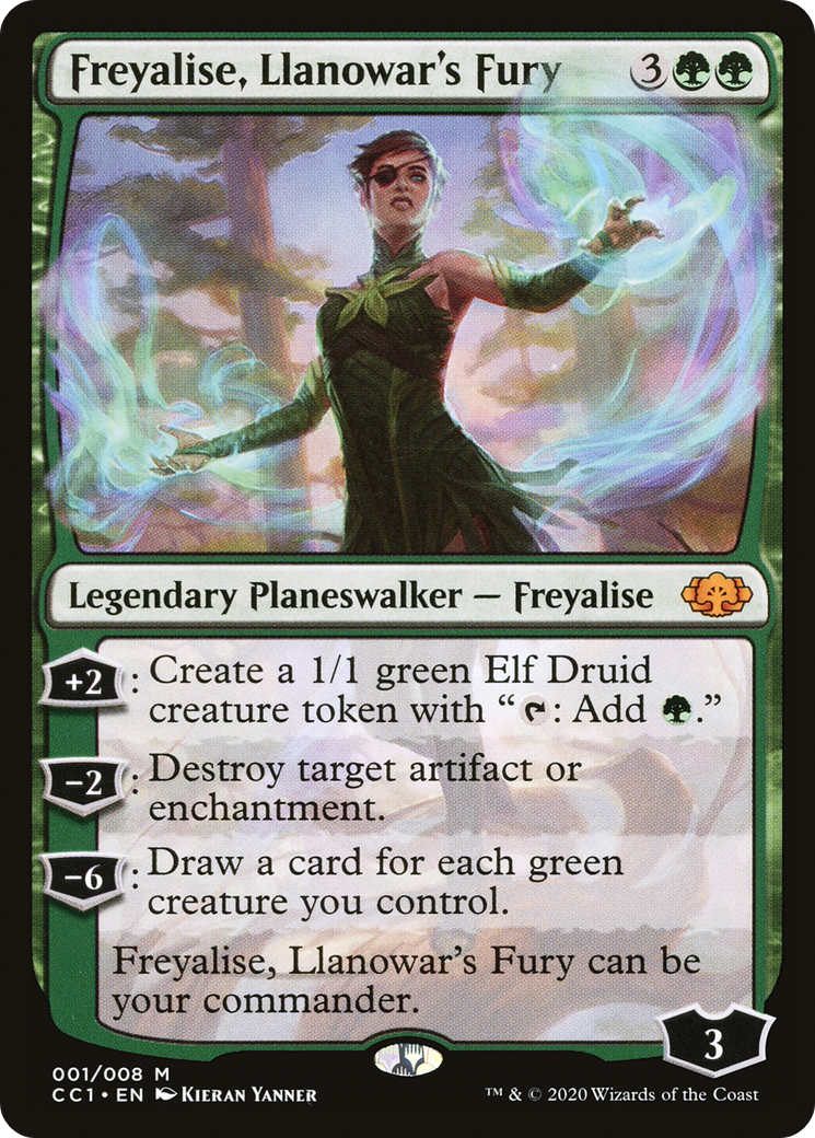 Freyalise, Llanowar's Fury (CC1-001) - Commander Collection: Green - Magic The Gathering