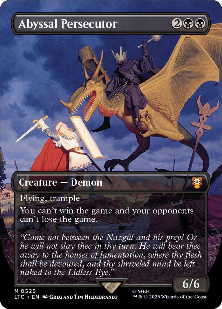 Abyssal Persecutor (Borderless) (LTC-525) - Tales of Middle-earth Commander (Borderless) - Magic The Gathering