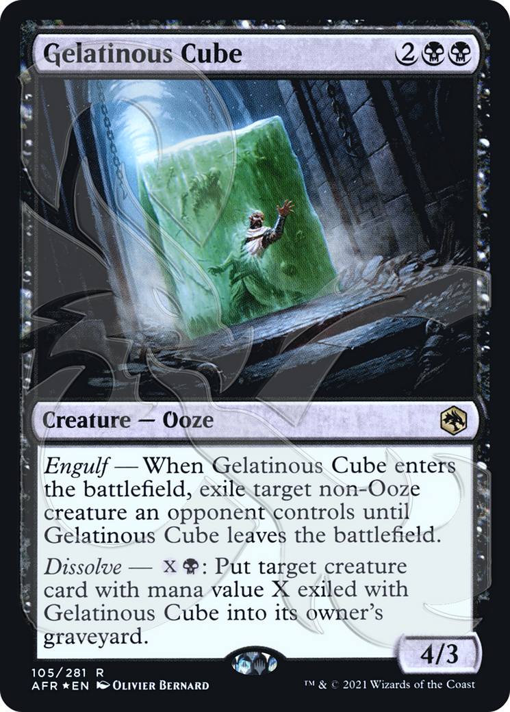 FOIL Gelatinous Cube (AFR&-105) - Adventures in the Forgotten Realms Promos - Magic The Gathering