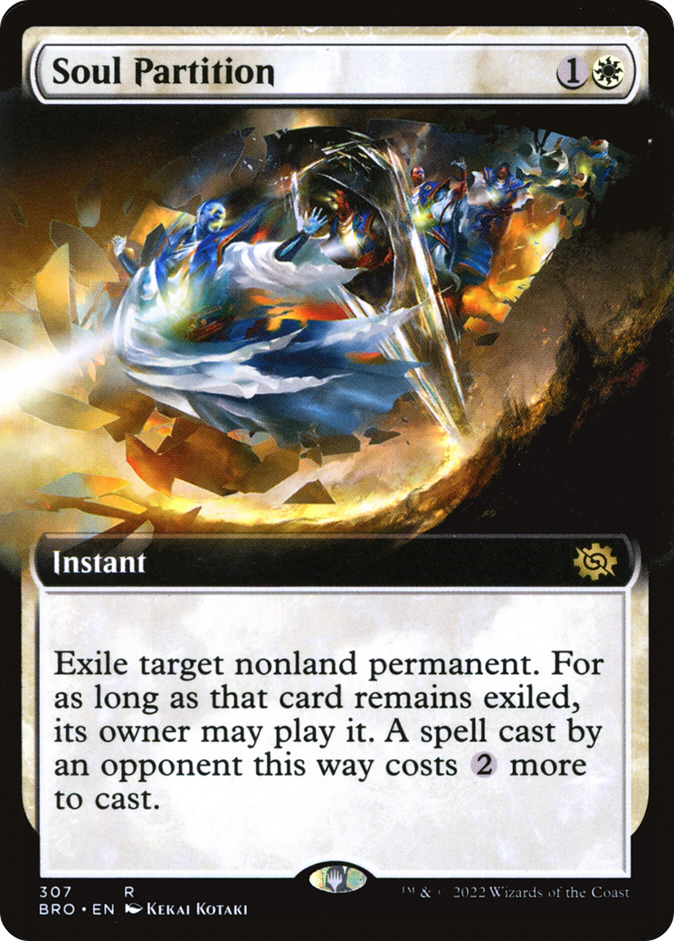 FOIL Soul Partition (Extended Art) (BRO-307) - The Brothers' War - Magic The Gathering
