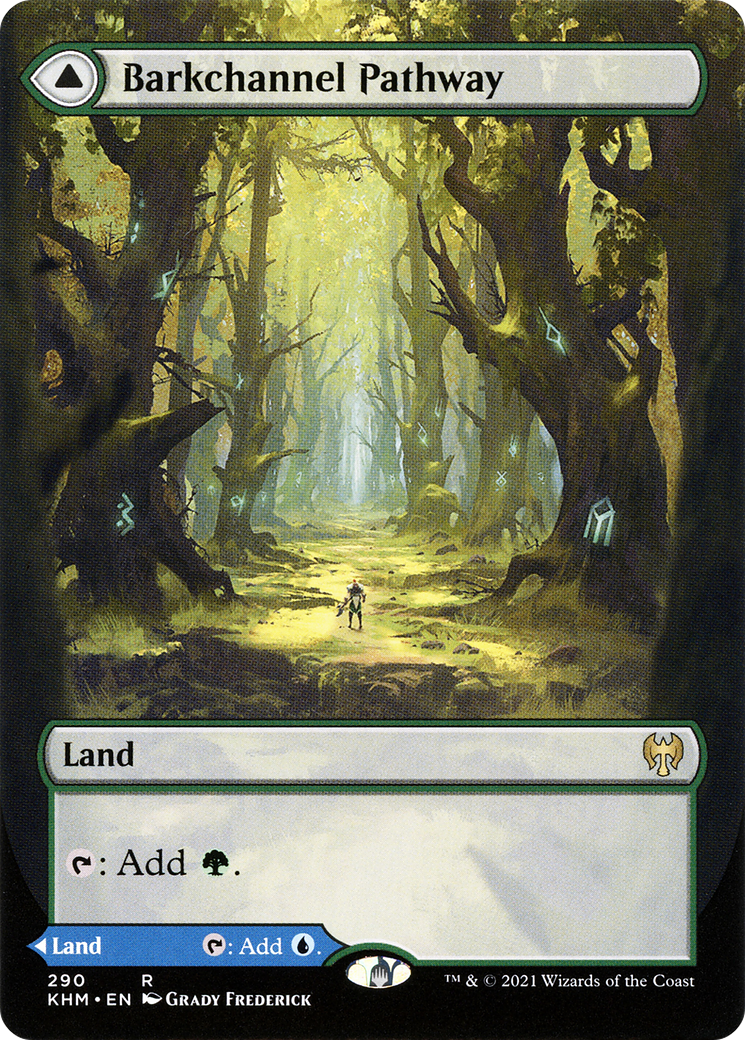 Barkchannel Pathway (Borderless) (KHM-290) - Kaldheim - Magic The Gathering
