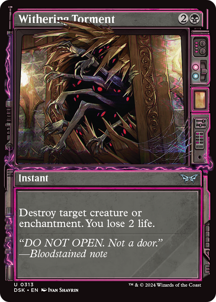 Withering Torment (DSK-313) - Duskmourn: House of Horror - Magic The Gathering