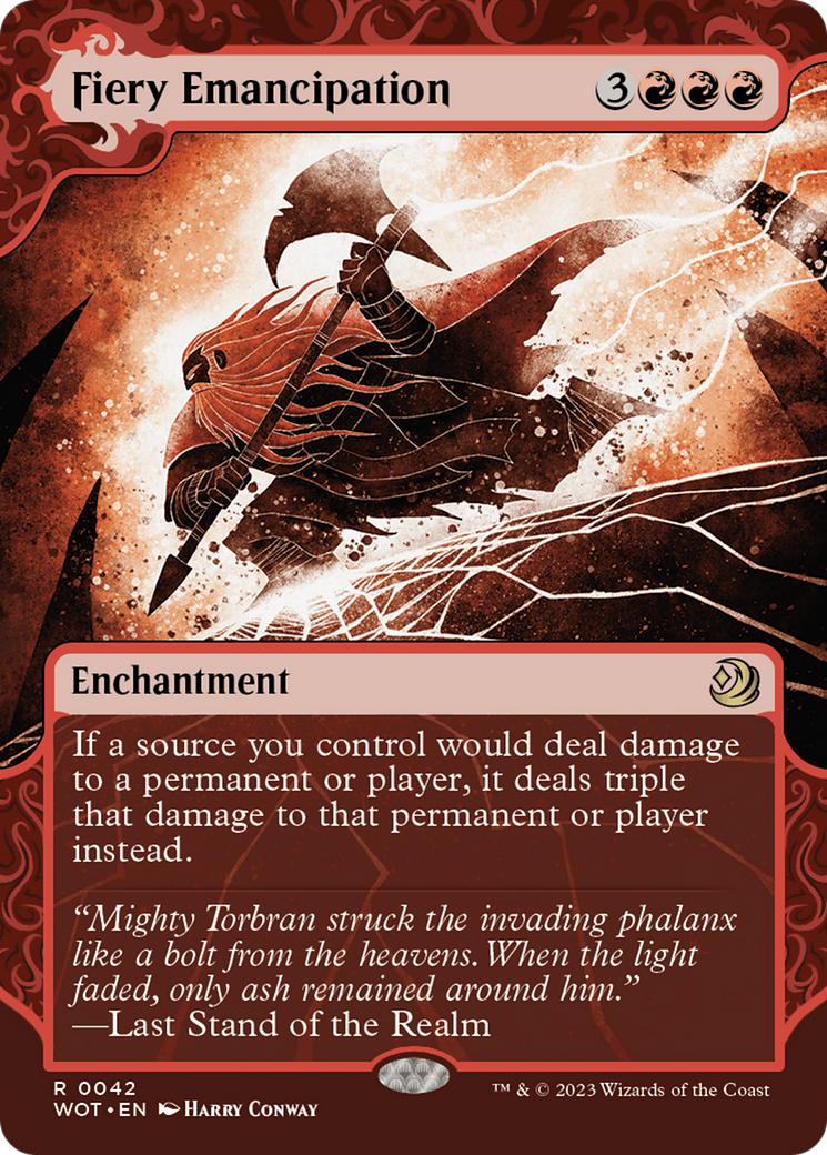 Fiery Emancipation (WOT-042) - Wilds of Eldraine: Enchanting Tales - Magic The Gathering