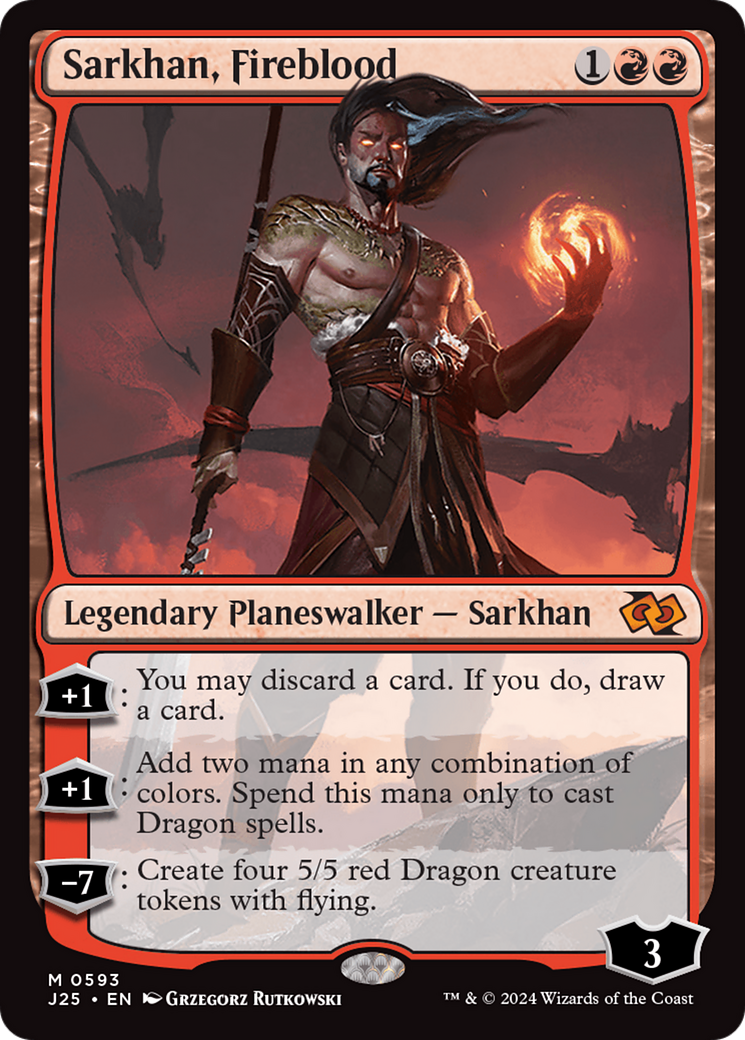 Sarkhan, Fireblood (J25-593) - Foundations Jumpstart - Magic The Gathering