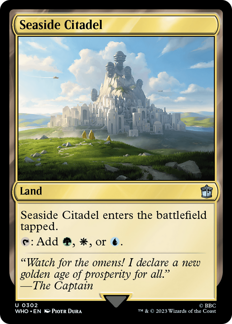 FOIL Seaside Citadel (WHO-302) - Doctor Who - Magic The Gathering