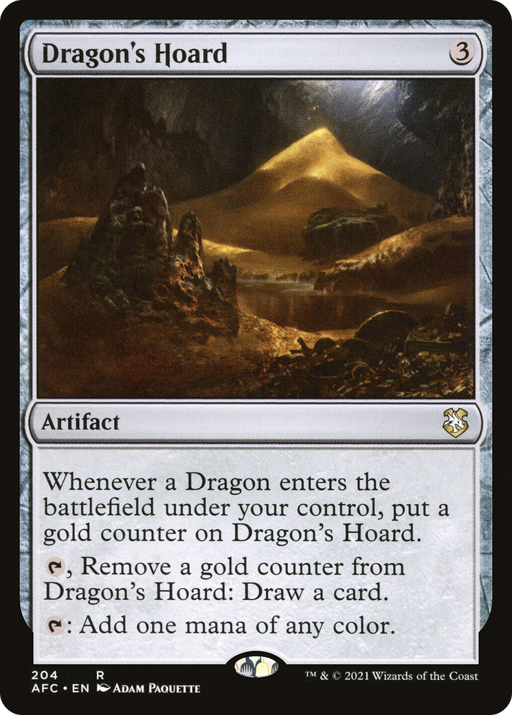 Dragon's Hoard (AFC-204) - Forgotten Realms Commander - Magic The Gathering