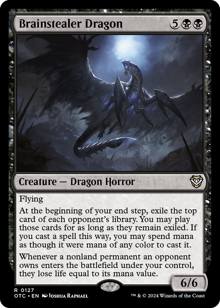 Brainstealer Dragon (OTC-127) - Outlaws of Thunder Junction Commander - Magic The Gathering