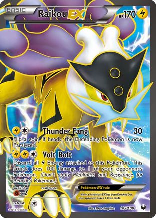Raikou-EX 105/108 - Dark Explorers Holofoil