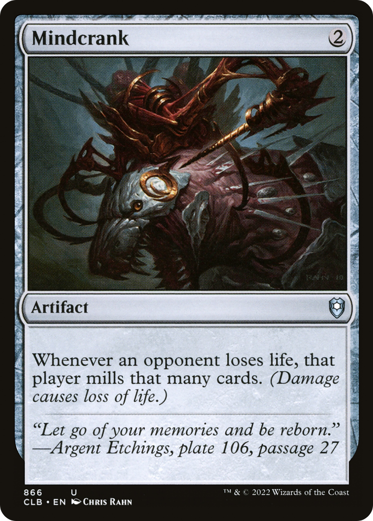 Mindcrank (CLB-866) - Commander Legends: Battle for Baldur's Gate - Magic The Gathering