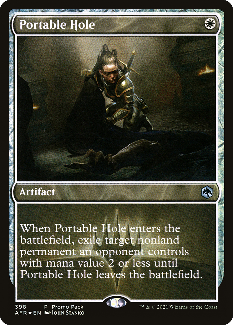 FOIL Portable Hole (PPAFR-398) - Adventures in the Forgotten Realms - Magic The Gathering