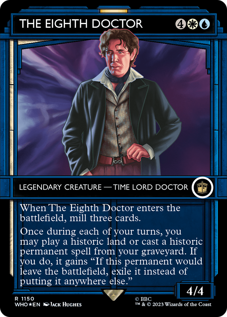 FOIL The Eighth Doctor (Showcase) (Surge Foil) (WHO-1150) - Doctor Who - Magic The Gathering