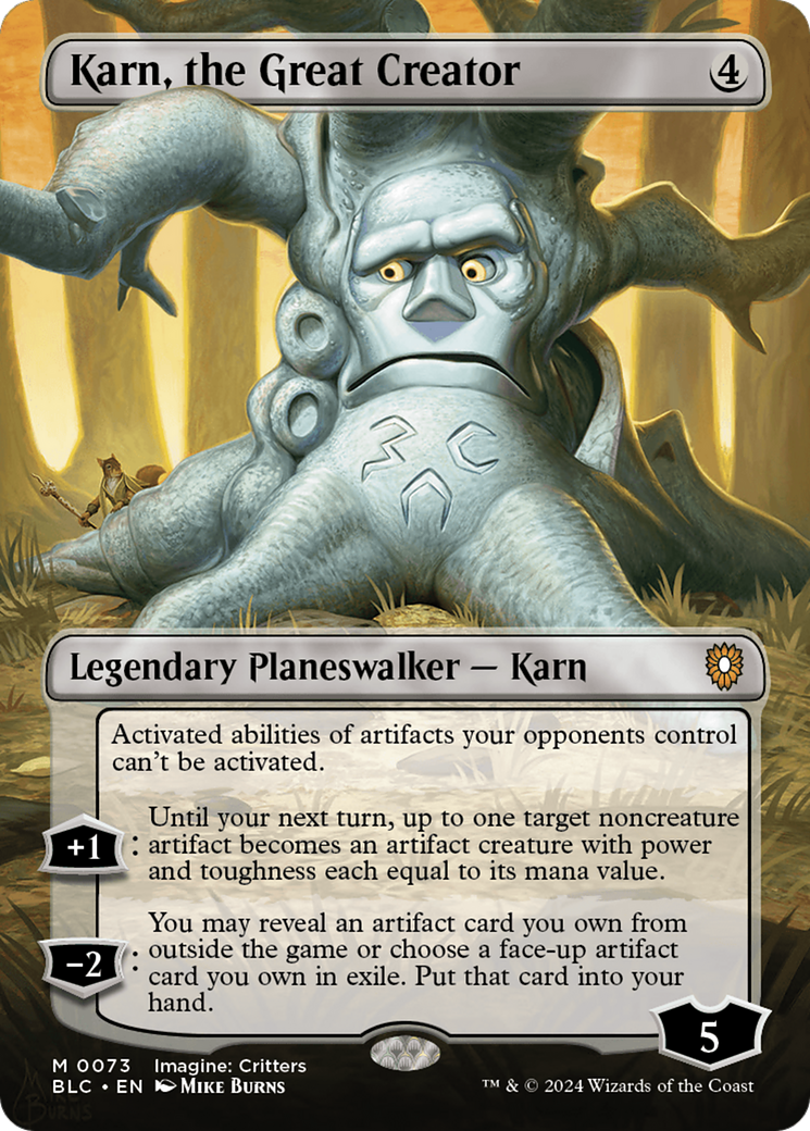Karn, the Great Creator (BLC-073) - Bloomburrow Commander - Magic The Gathering