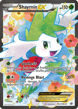 Shaymin-EX RC21/RC25 - Legendary Treasures Holofoil