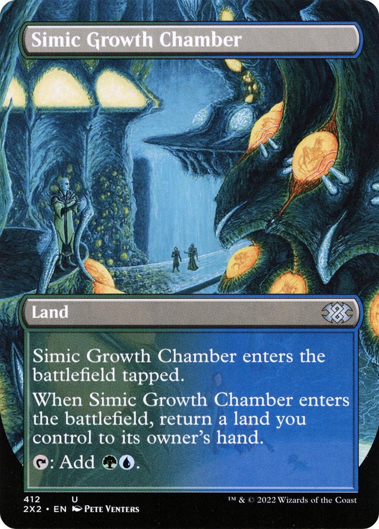 Simic Growth Chamber (Borderless) (2X2-412) - Double Masters 2022 - Magic The Gathering