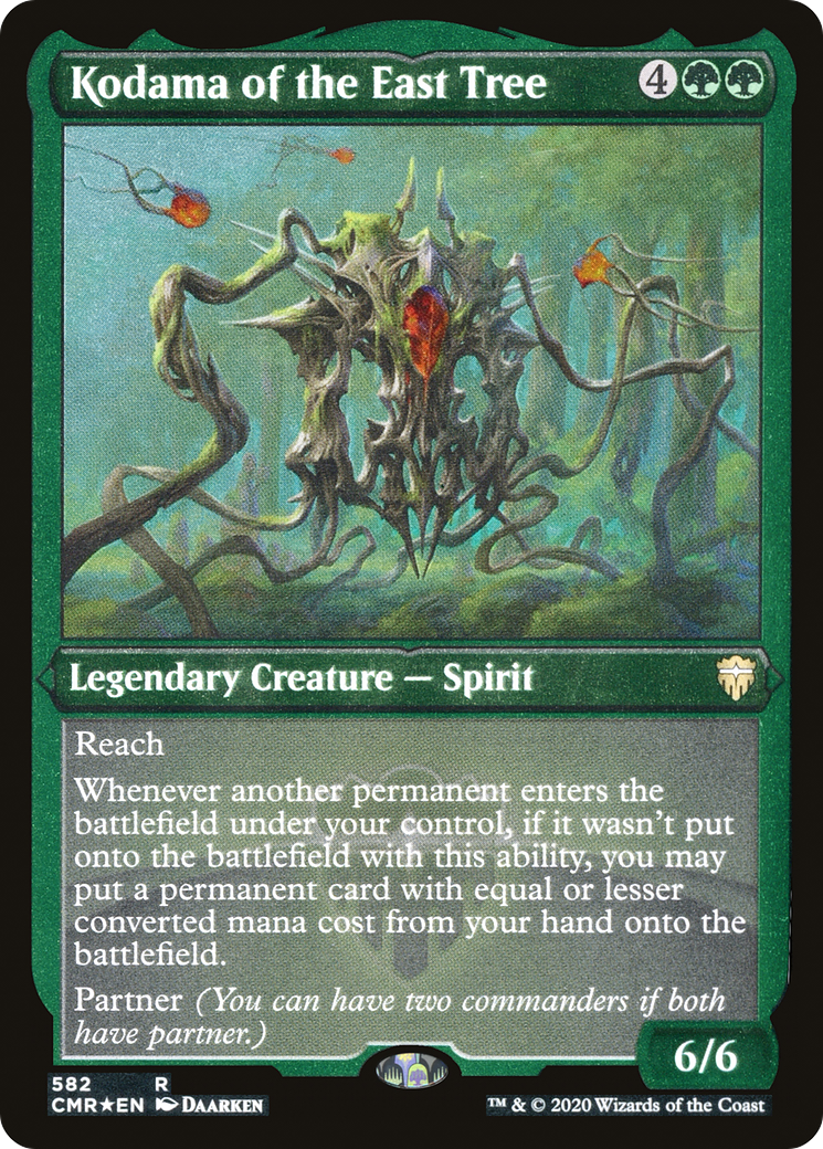 FOIL Kodama of the East Tree (Foil Etched) (CMR-582) - Commander Legends - Magic The Gathering
