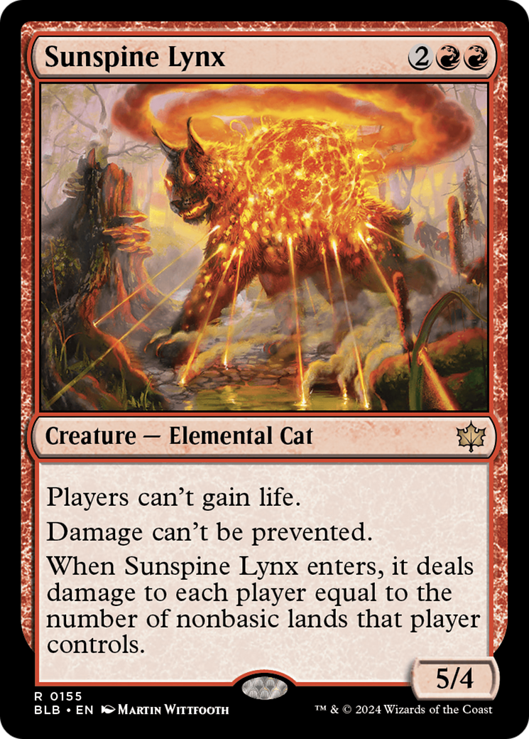 Sunspine Lynx (BLB-155) - Bloomburrow - Magic The Gathering