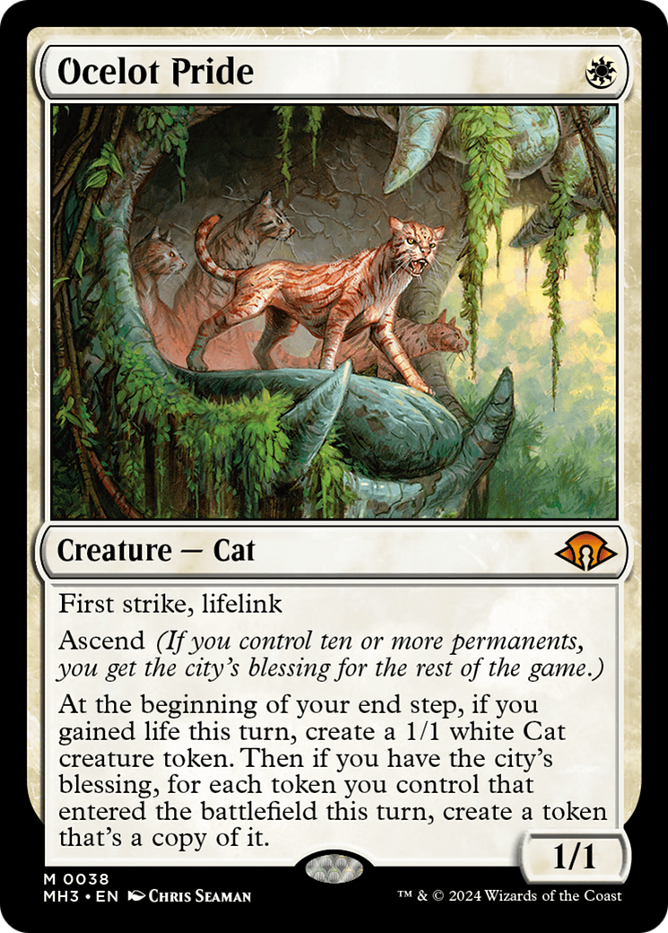 FOIL Ocelot Pride (MH3-038) - Modern Horizons 3 - Magic The Gathering