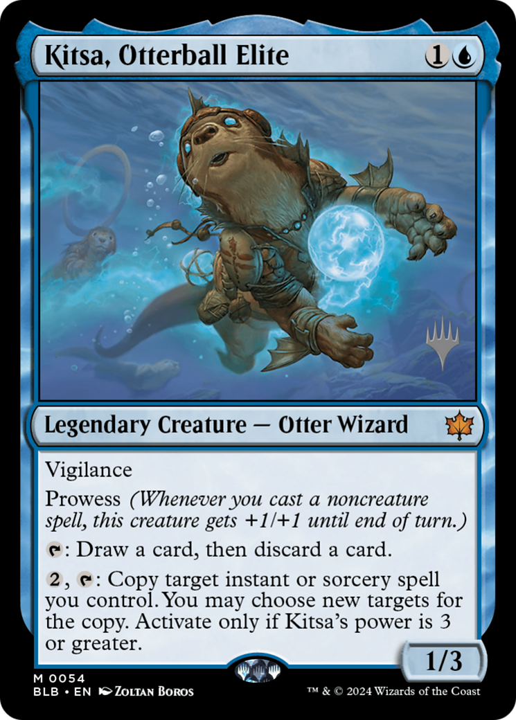 Kitsa, Otterball Elite (PPBLB-054) - Bloomburrow Promos - Magic The Gathering