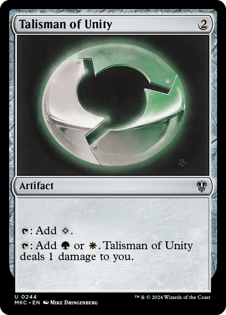 Talisman of Unity (MKC-244) - Murders at Karlov Manor Commander - Magic The Gathering