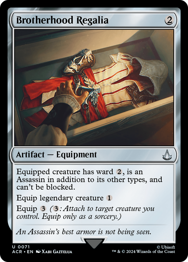 Brotherhood Regalia (ACR-071) - Assassin's Creed - Magic The Gathering