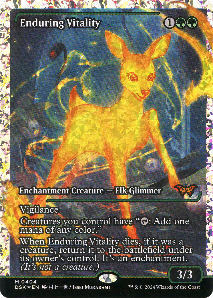 FOIL Enduring Vitality (DSK-404) - Duskmourn: House of Horror - Magic The Gathering