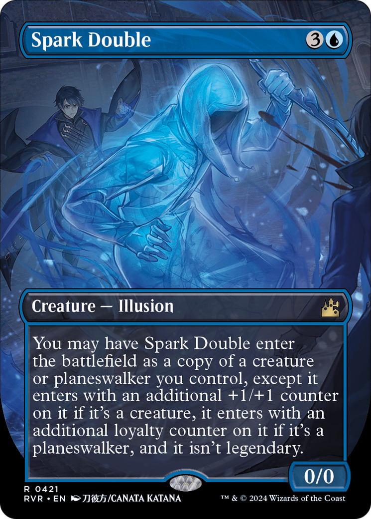 FOIL Spark Double (Anime Borderless) (RVR-421) - Ravnica Remastered - Magic The Gathering