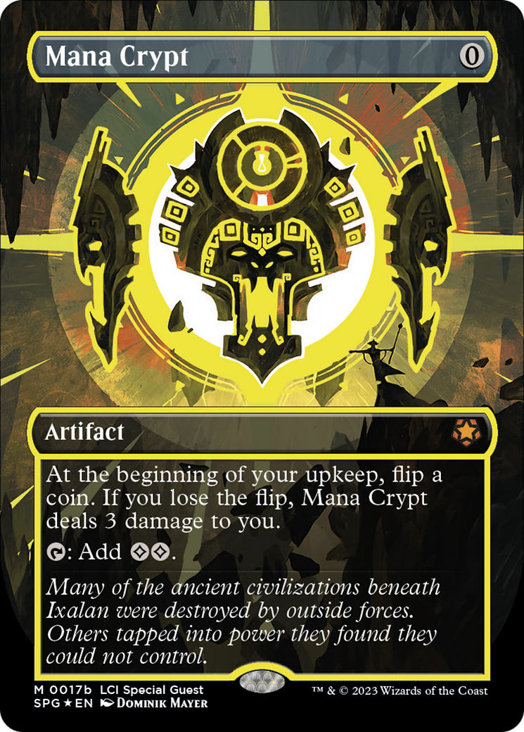 FOIL Mana Crypt (0017b) (Borderless) (SPG-17B) - Special Guests - Magic The Gathering