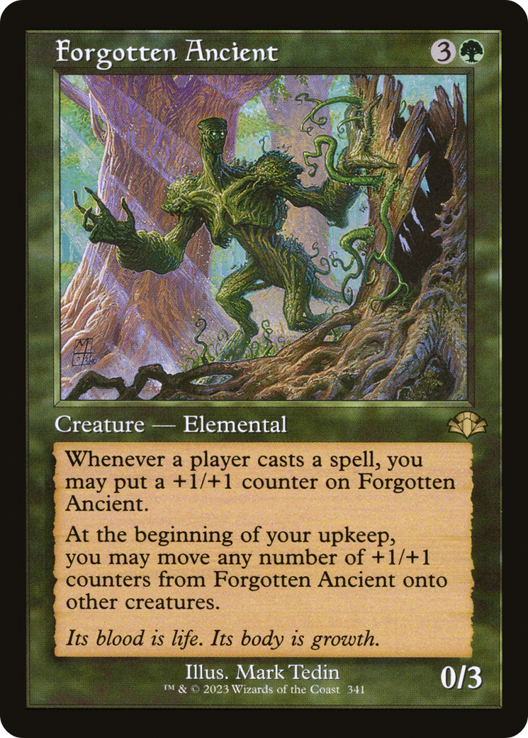 FOIL Forgotten Ancient (Retro Frame) (DMR-341) - Dominaria Remastered - Magic The Gathering