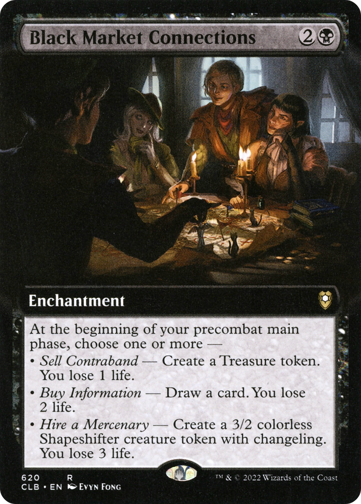 Black Market Connections (Extended Art) (CLB-620) - Commander Legends: Battle for Baldur's Gate - Magic The Gathering
