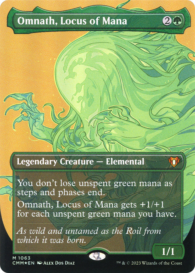 FOIL Omnath, Locus of Mana (Textured Foil) (CMM-1063) - Commander Masters - Magic The Gathering