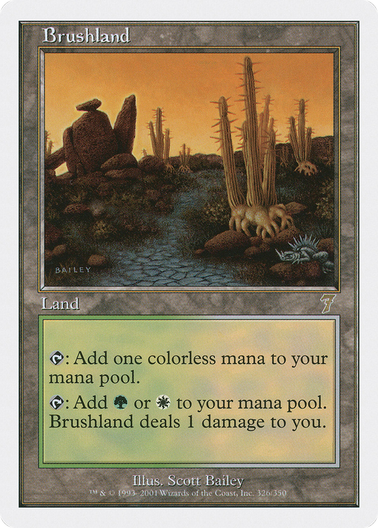 Brushland (7ED-326) - Seventh Edition - Magic The Gathering