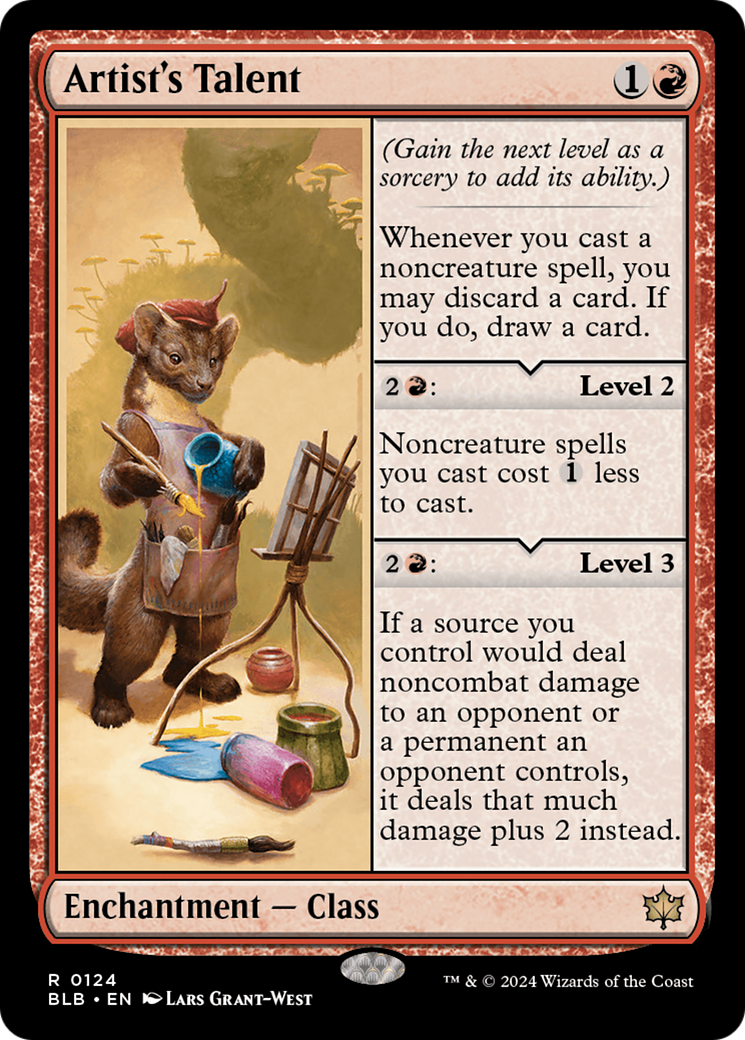 Artist's Talent (BLB-124) - Bloomburrow - Magic The Gathering