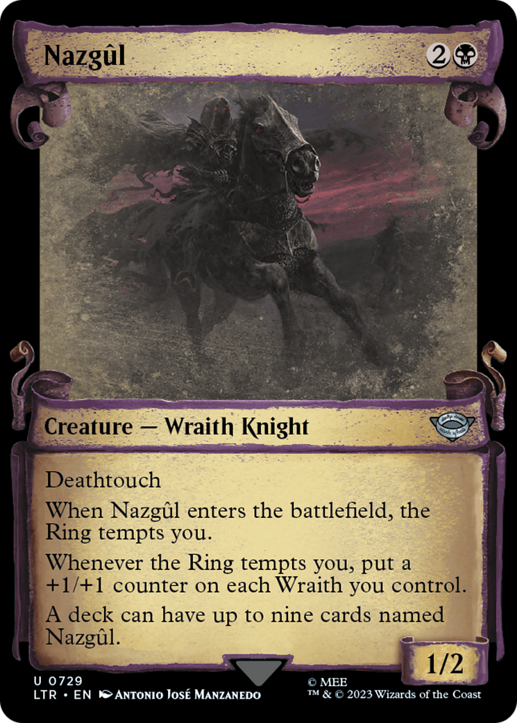 Nazgul (0729) (Showcase Scrolls) (LTR-729) - The Lord of the Rings: Tales of Middle-earth - Magic The Gathering