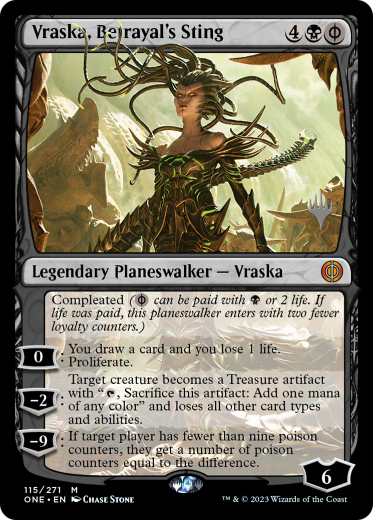 Vraska, Betrayal's Sting (PPONE-115P) - Phyrexia: All Will Be One Promos - Magic The Gathering
