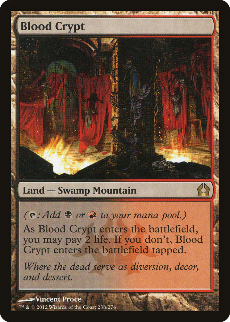 FOIL Blood Crypt (RTR-238) - Return to Ravnica - Magic The Gathering
