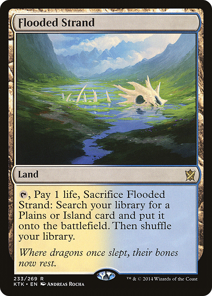 Flooded Strand (KTK-233) - Khans of Tarkir - Magic The Gathering