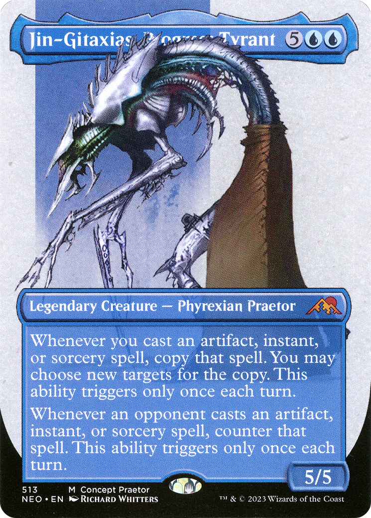 FOIL Jin-Gitaxias, Progress Tyrant (Concept Praetor) (ONE-513) - Kamigawa: Neon Dynasty - Magic The Gathering