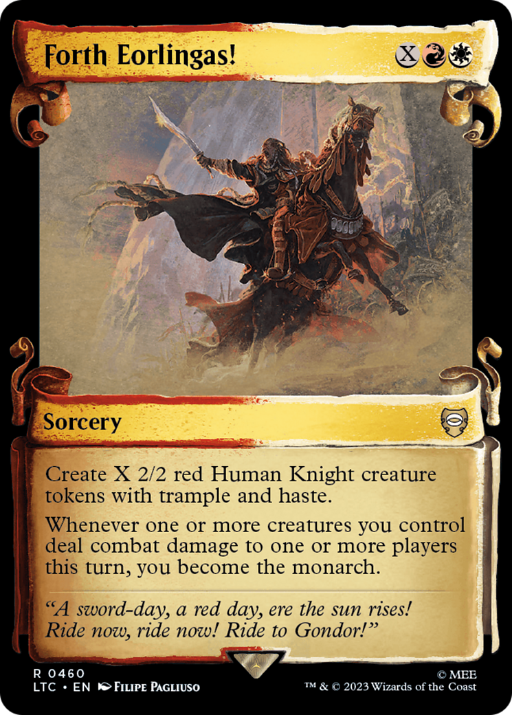 Forth Eorlingas! (Showcase Scrolls) (LTC-460) - Tales of Middle-earth Commander - Magic The Gathering