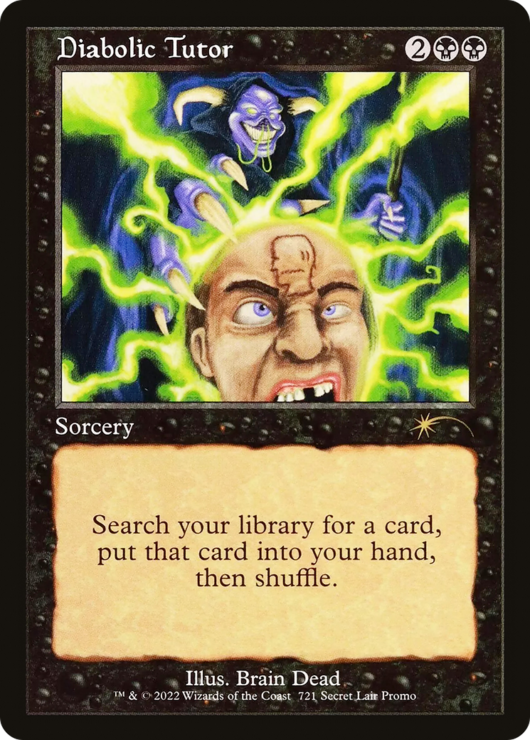 Diabolic Tutor (721) (SLD-721) - Secret Lair Drop - Magic The Gathering