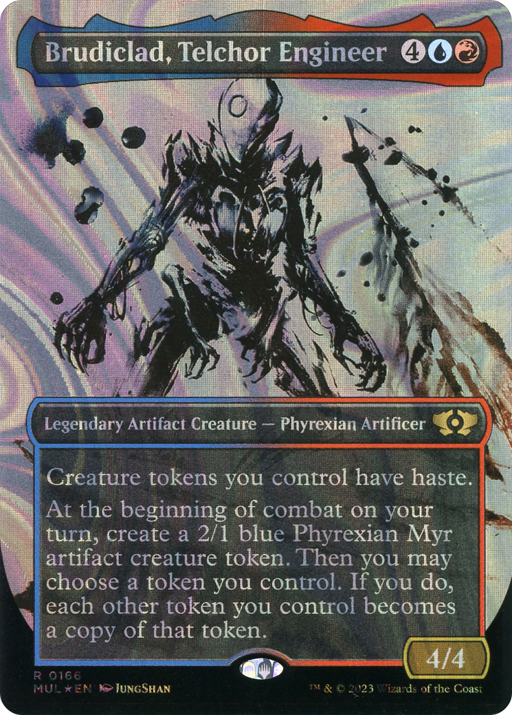 FOIL Brudiclad, Telchor Engineer (Halo Foil) (MUL-166) - Multiverse Legends - Magic The Gathering