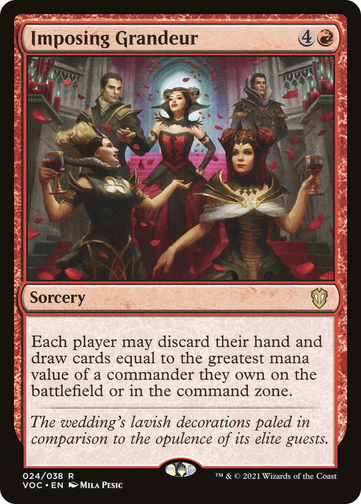 Imposing Grandeur (VOC-024) - Crimson Vow Commander - Magic The Gathering