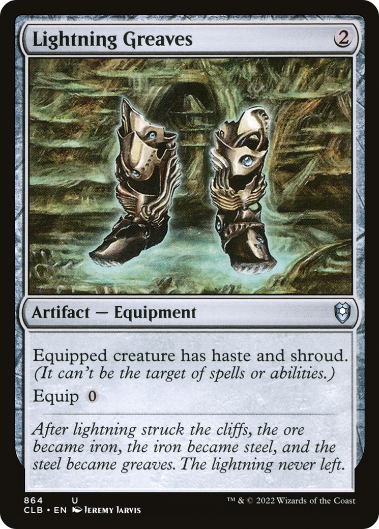 Lightning Greaves (CLB-864) - Commander Legends: Battle for Baldur's Gate - Magic The Gathering